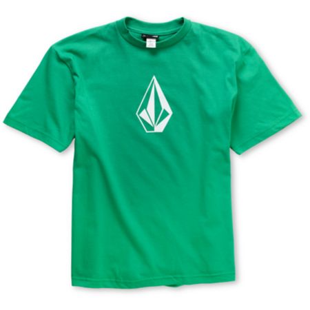 Volcom Boys Stone Icon Green Tee Shirt