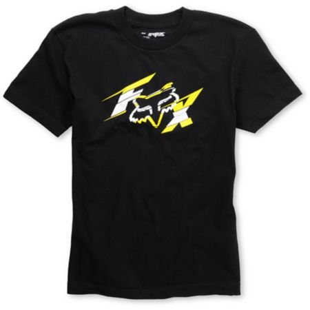 Fox Crazyhead Boys Black Tee Shirt