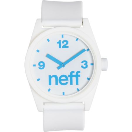 Neff Daily White & Cyan Corpo Analog Watch 