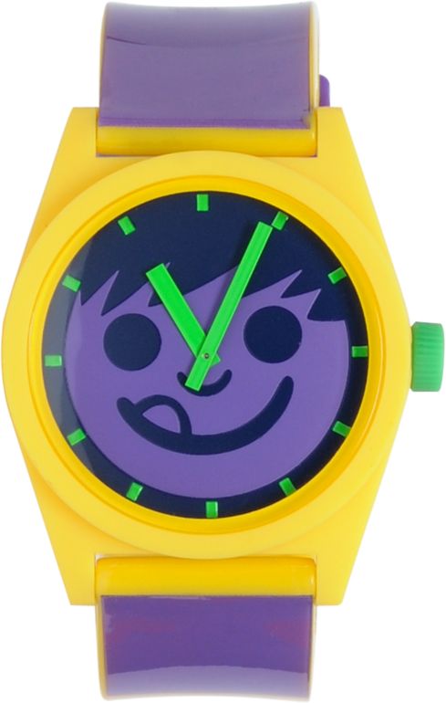 Neff Daily Multi Smiley Purple & Yellow Analog Watch