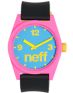 Neff Daily Pieced Corpo Pink, Black, & Blue Analog Watch 