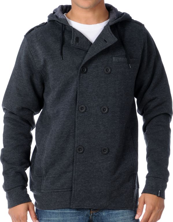 Empyre Reset Charcoal Hooded Peacoat