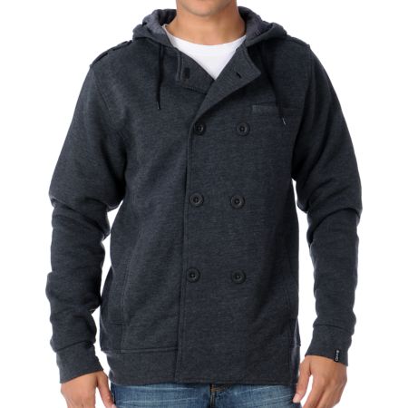Empyre Reset Charcoal Hooded Peacoat