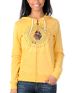 Volcom Girls Project Tiger Yellow Zip Up Hoodie
