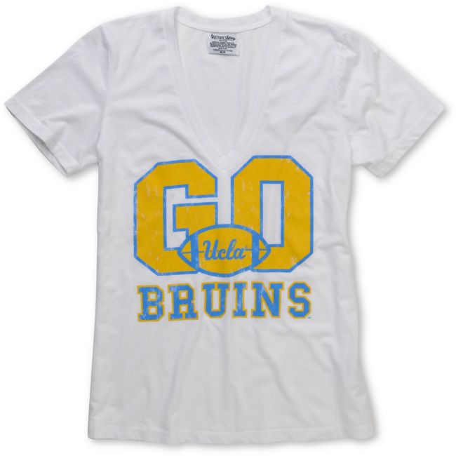 UCLA Bruins V-Neck Girls College Football Tee