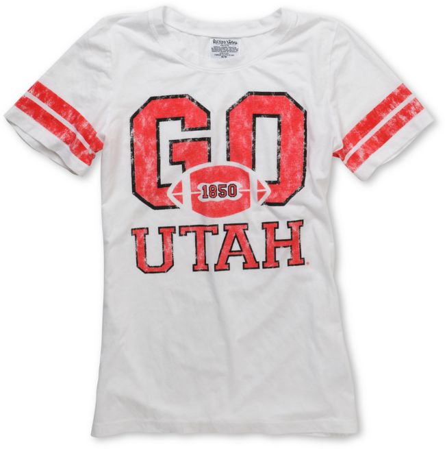 Utah Utes Crew Girls College Football Tee