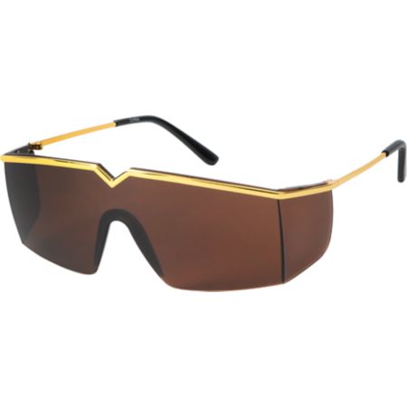 Jack Martin Eyes So Glassy Black & Gold Sunglasses