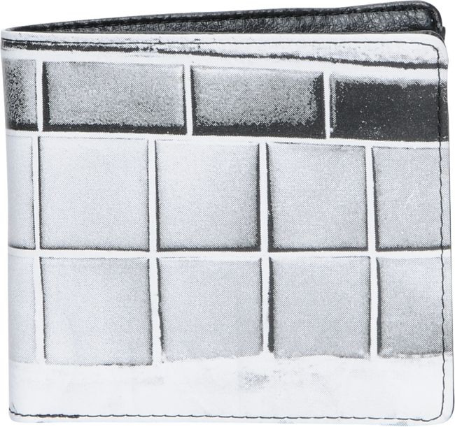 Nixon Heritage White & Black Leather Wallet