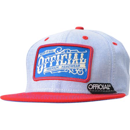 Official Workwear Red Snapback