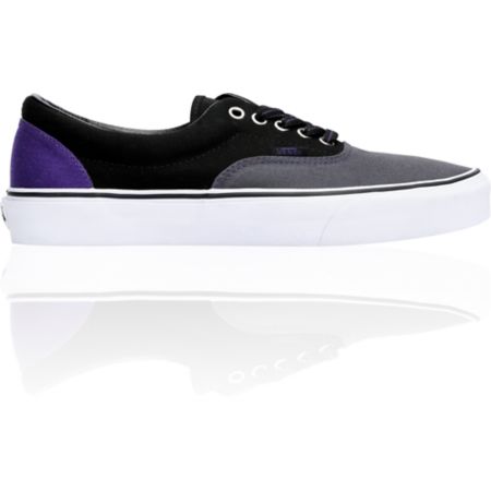 Vans Era Dark Shadow & Black Tri-Tone Canvas Skate Shoe
