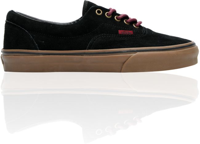 Vans Era Black, Port & Gum Suede Skate Shoe