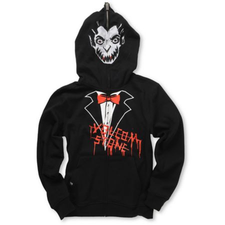 Volcom Fear Vampire Boys Full Zip Face Mask Hoodie