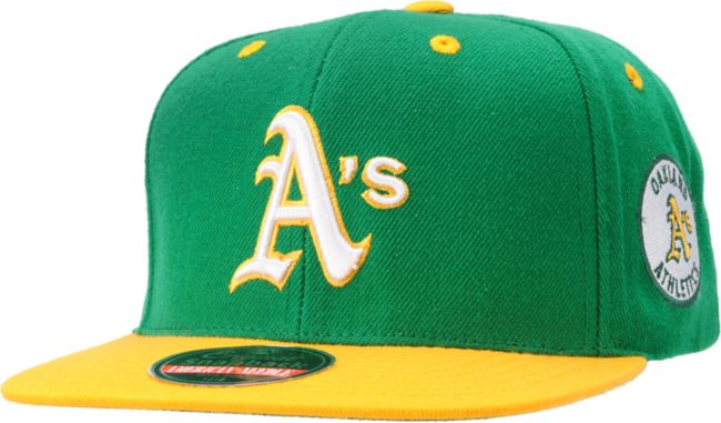 MLB American Needle Athletics Blockhead Green Snapback Hat