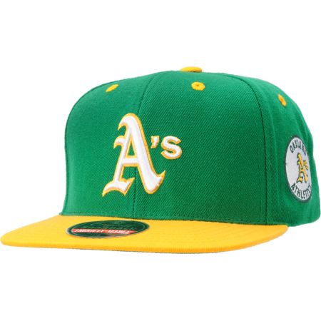 MLB American Needle Athletics Blockhead Green Snapback Hat