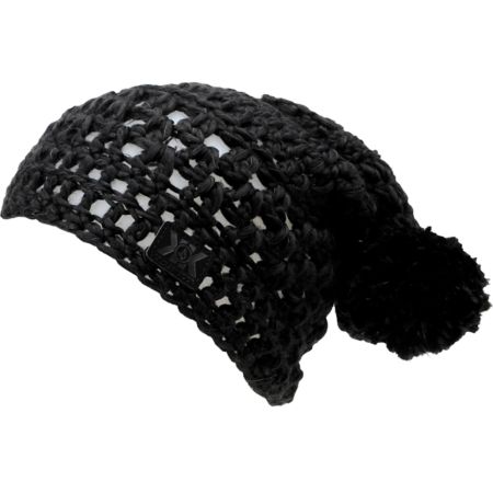 Volcom x Krochet Kids Girls Black Pom Beanie