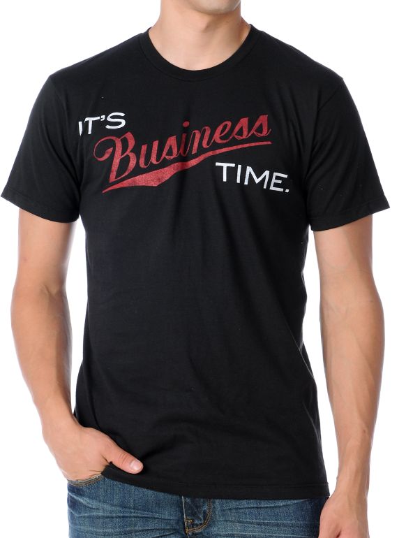 A-Lab Business Hours Black Tee Shirt