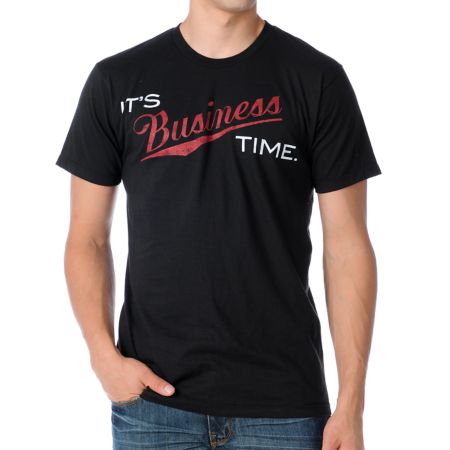 A-Lab Business Hours Black Tee Shirt