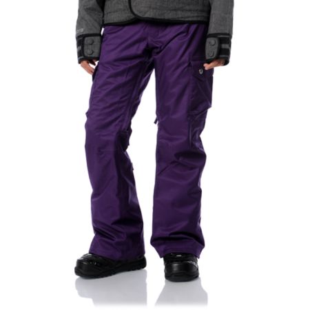 Burton Lucky 2012 Purple 10K Girls Snowboard Pants