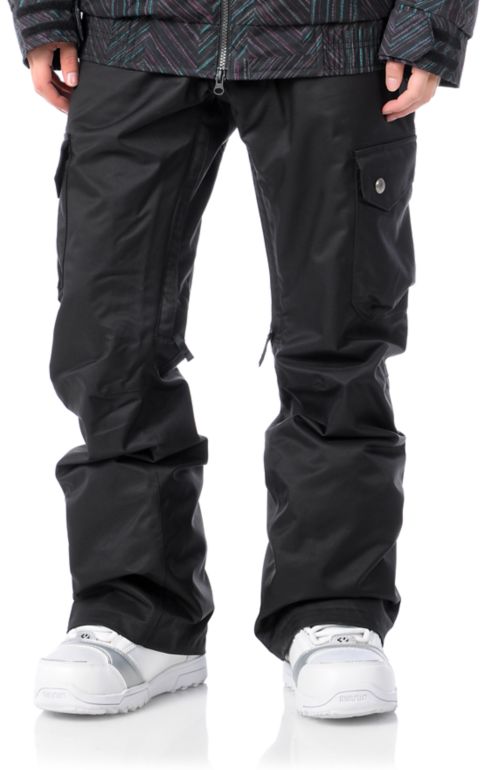 Burton Lucky 2012 Black 10K Girls Snowboard Pants