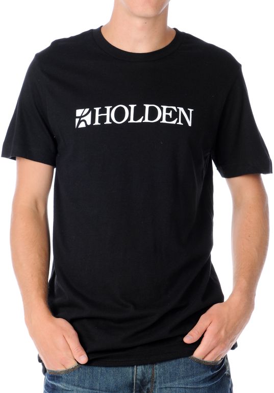 Holden Slug Logo Guys Black Tee Shirt