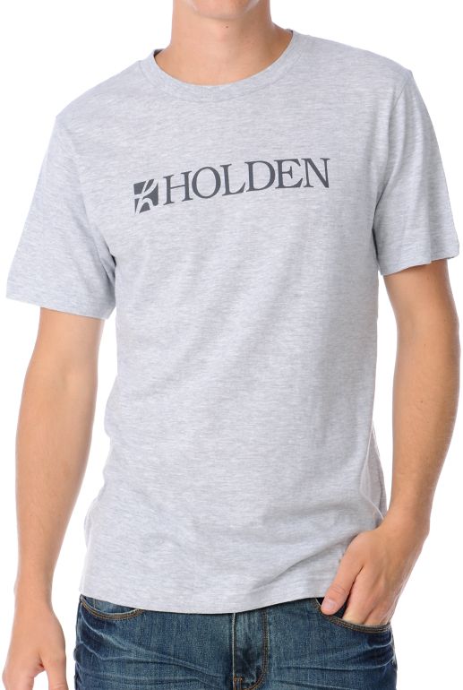 Holden Slug Logo Guys Grey Tee Shirt