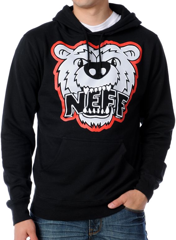 Neff Growly Black Pullover Hoodie