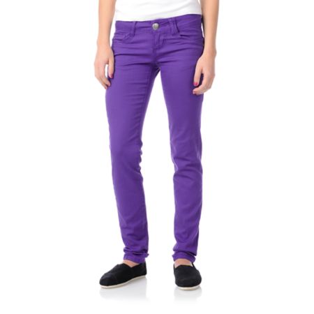 Jolt Lamele Purple Skinny Jeans