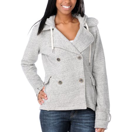 Element Girls Robin Heather Grey Hooded Jacket