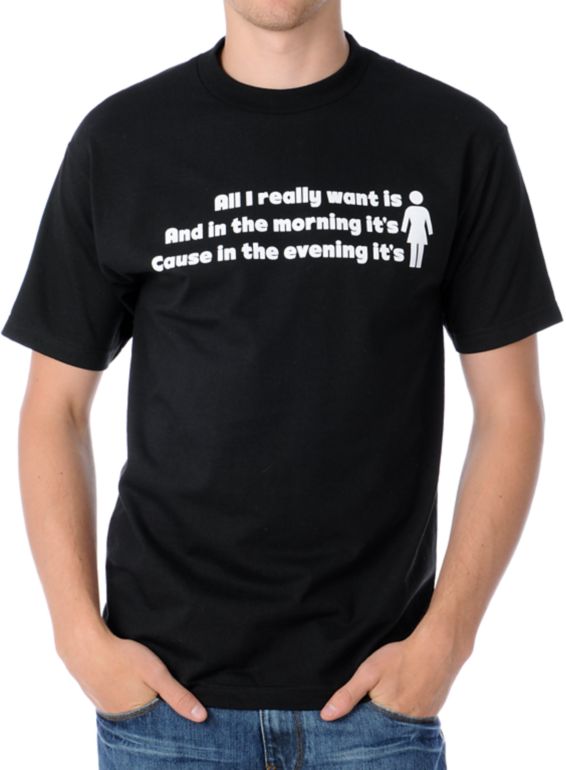 Girl Jocking Mike C Black Tee Shirt