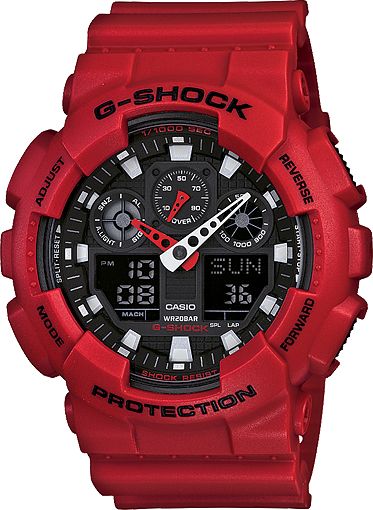 G-Shock GA100B-4A X-Large Red Watch
