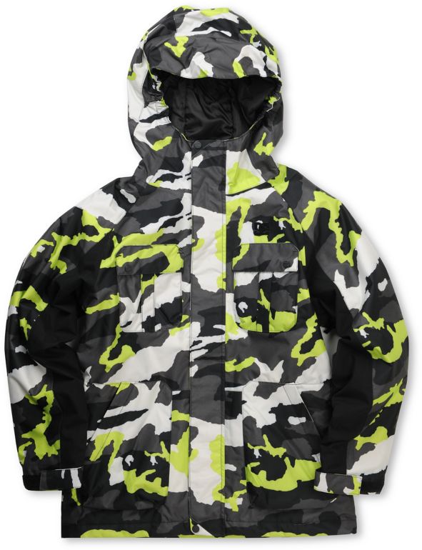 DC Boys Servo 10K Green Camo 2012 Snowboarding Jacket