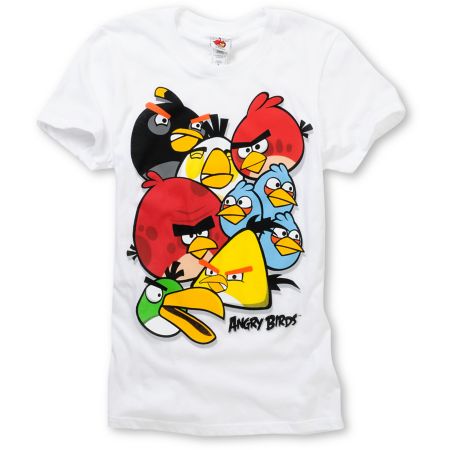 Angry Birds Girls Birdy White Tee Shirt