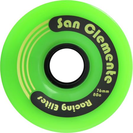 San Clemente Whirl Wind Green 76mm Racing Elites 80a Skateboard Wheels