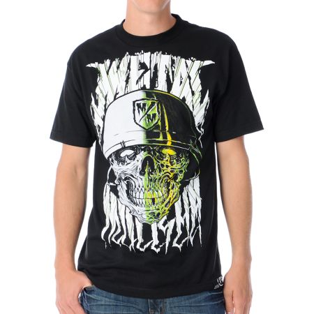 Metal Mulisha Guys Maimed Black Tee Shirt