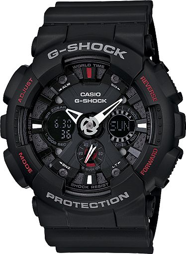G-Shock GA120-1A Matte Black Combi X-Large Guys Digital Watch