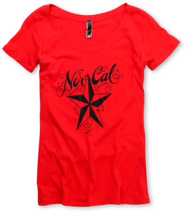 Nor Cal Girls Mission Red Tee Shirt