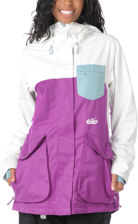 Nike 6.0 Kesak 2012 Berry 10K Girls Snowboard Jacket