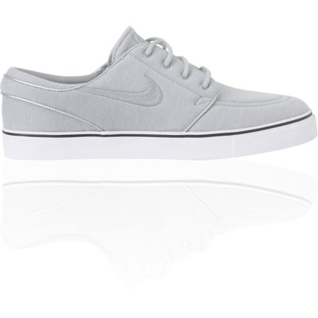 Nike Zoom Stefan Janoski Metallic Silver & Jersey Fleece Shoe