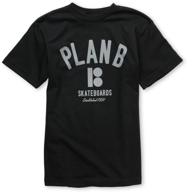 Plan B Heritage Boys Black Tee Shirt