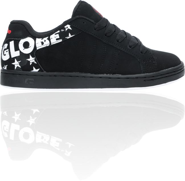 Globe Shoes Focus Black and White Stars Skate Shoe