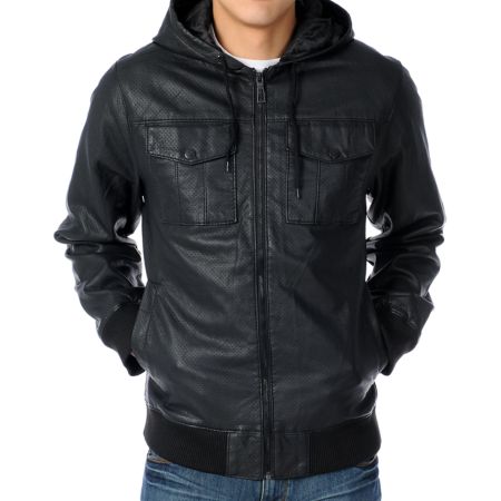 Dravus Boardwalk Black Perforated Jacket