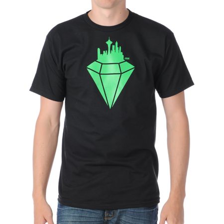 Casual Industrees Emerald City Black Tee Shirt