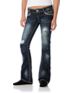 Almost Famous Marylyn Distressed Rhinestone Bootcut Jeans