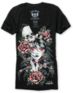 Sullen Girls Angels Brushes Black V-Neck Tee Shirt