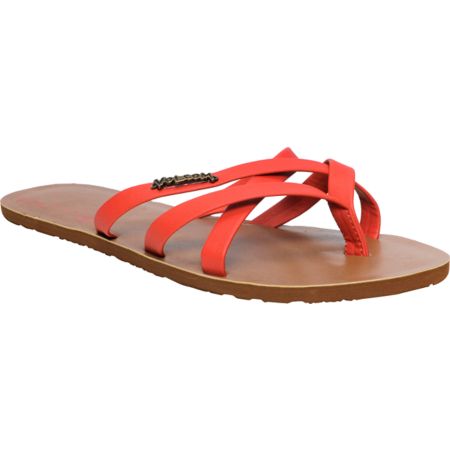 Volcom Girls New School Red Creedler Sandals