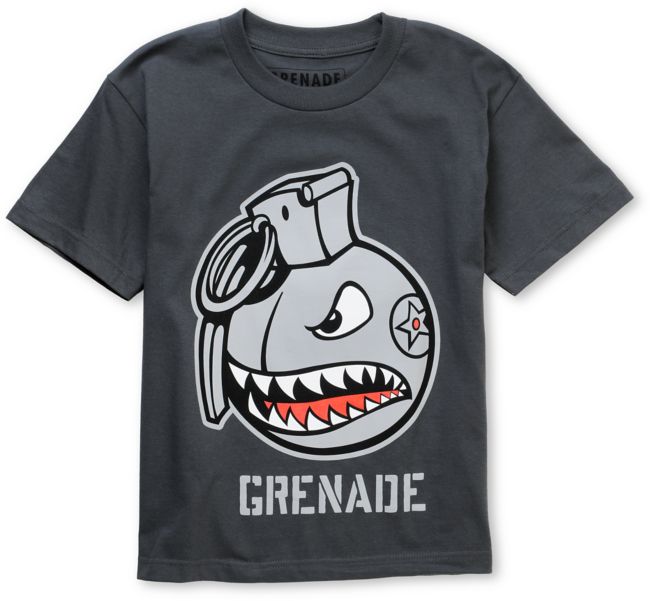 Grenade Boys Recruiter Grey Tee Shirt
