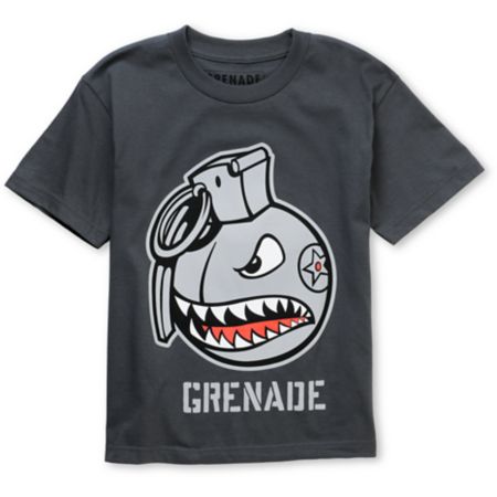 Grenade Boys Recruiter Grey Tee Shirt