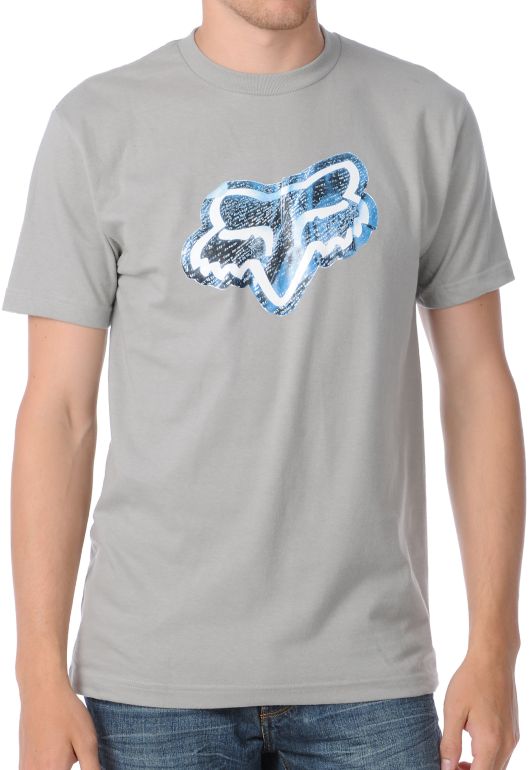 Fox Noted Grey Graphic Tee Shirt