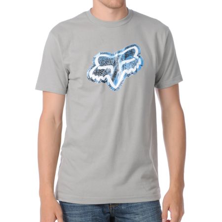 Fox Noted Grey Graphic Tee Shirt