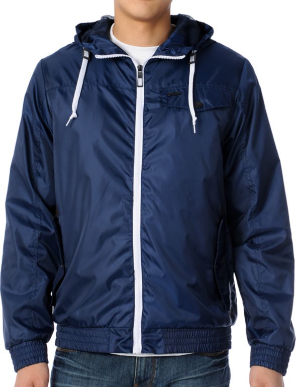Dravus Burke Navy Blue Windbreaker